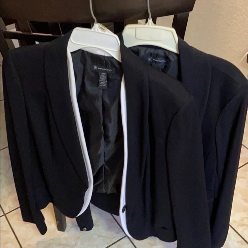Two women’s large INC blazers